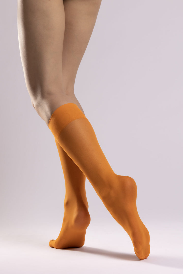 Biodegradable knee high – Tangerine