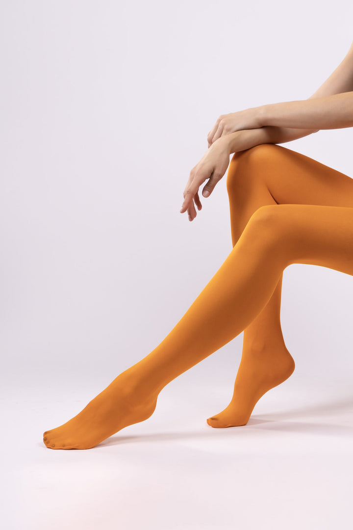 Biodegradable Limited Collection Tights – Tangerine